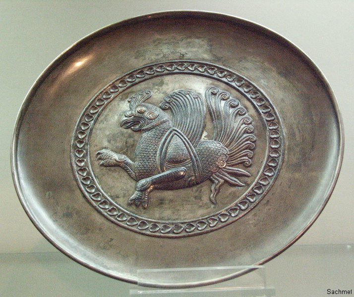 Teheran - Reza Abbasi-Museum - Silberschale (Achämenidenzeit)