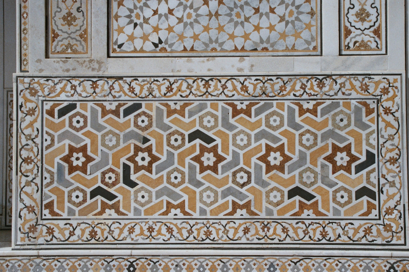 Agra - Mausoleum des Itimad ud-Daulah - Detail