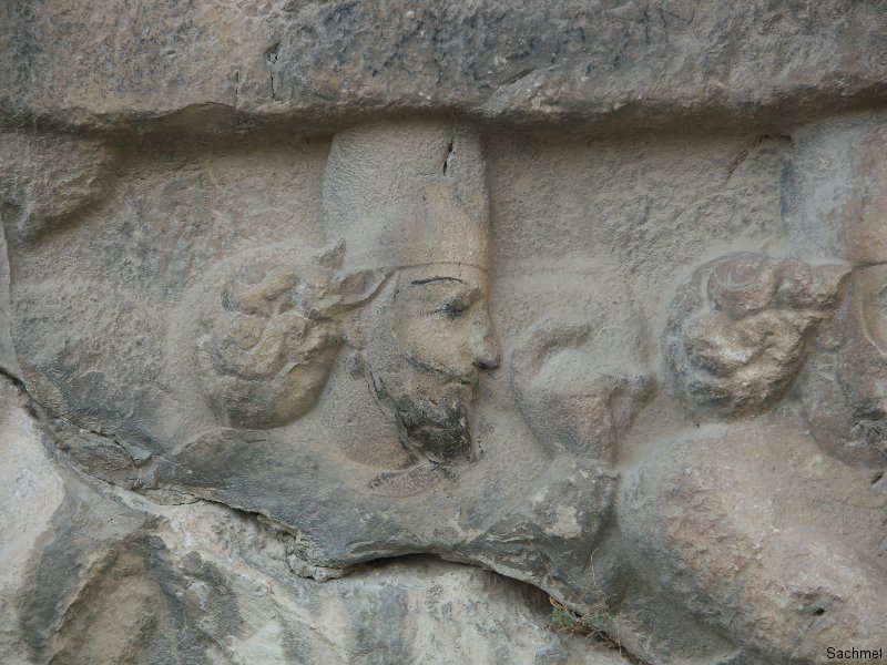 Bishapur - Tang-e Chowgan-Schlucht - Shapur I.  (Detail)